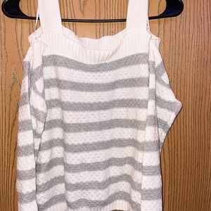 Very cute no shoulder sweater